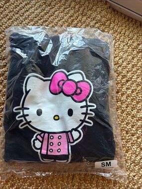 Hello Kitty Black Sweater with Pink Bow and Pink Jacket Graphic